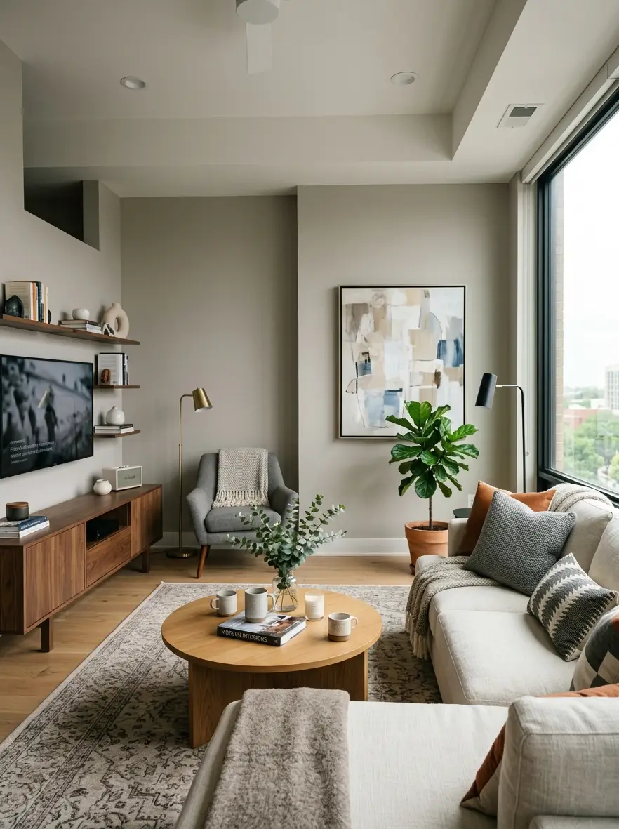 AI interior design render
