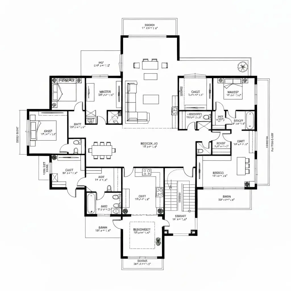 2D floor plan with dimensions