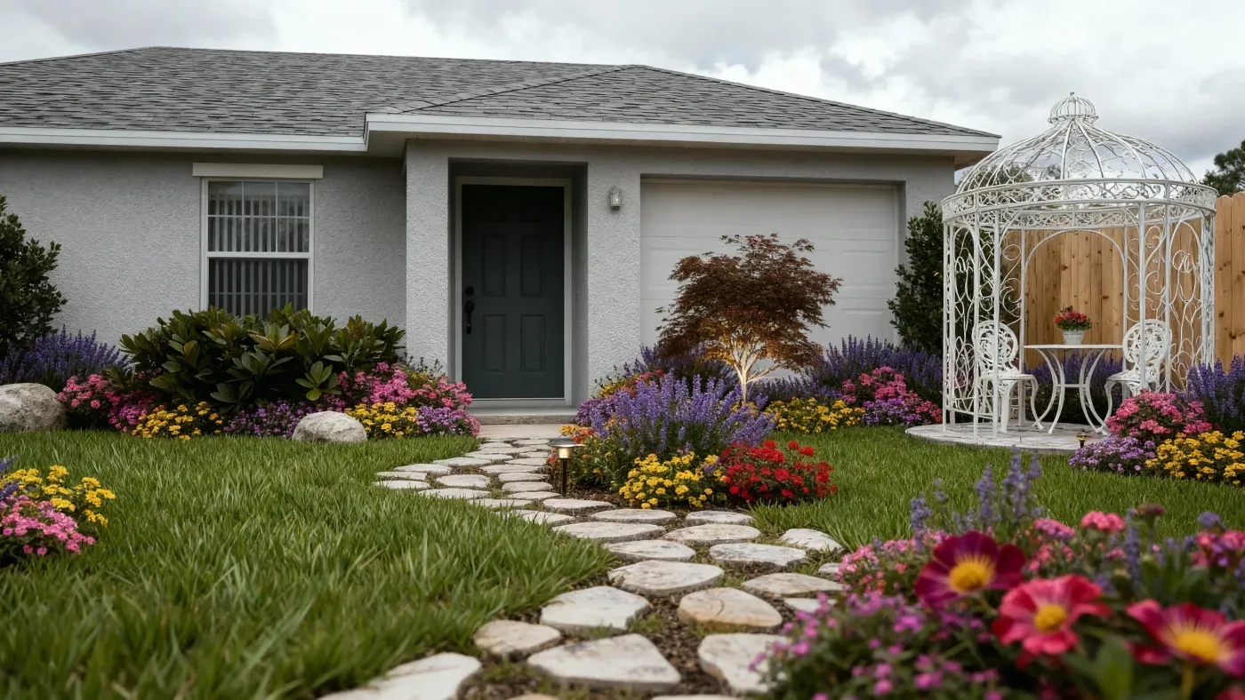 Landscape render covering a whole outdoor site