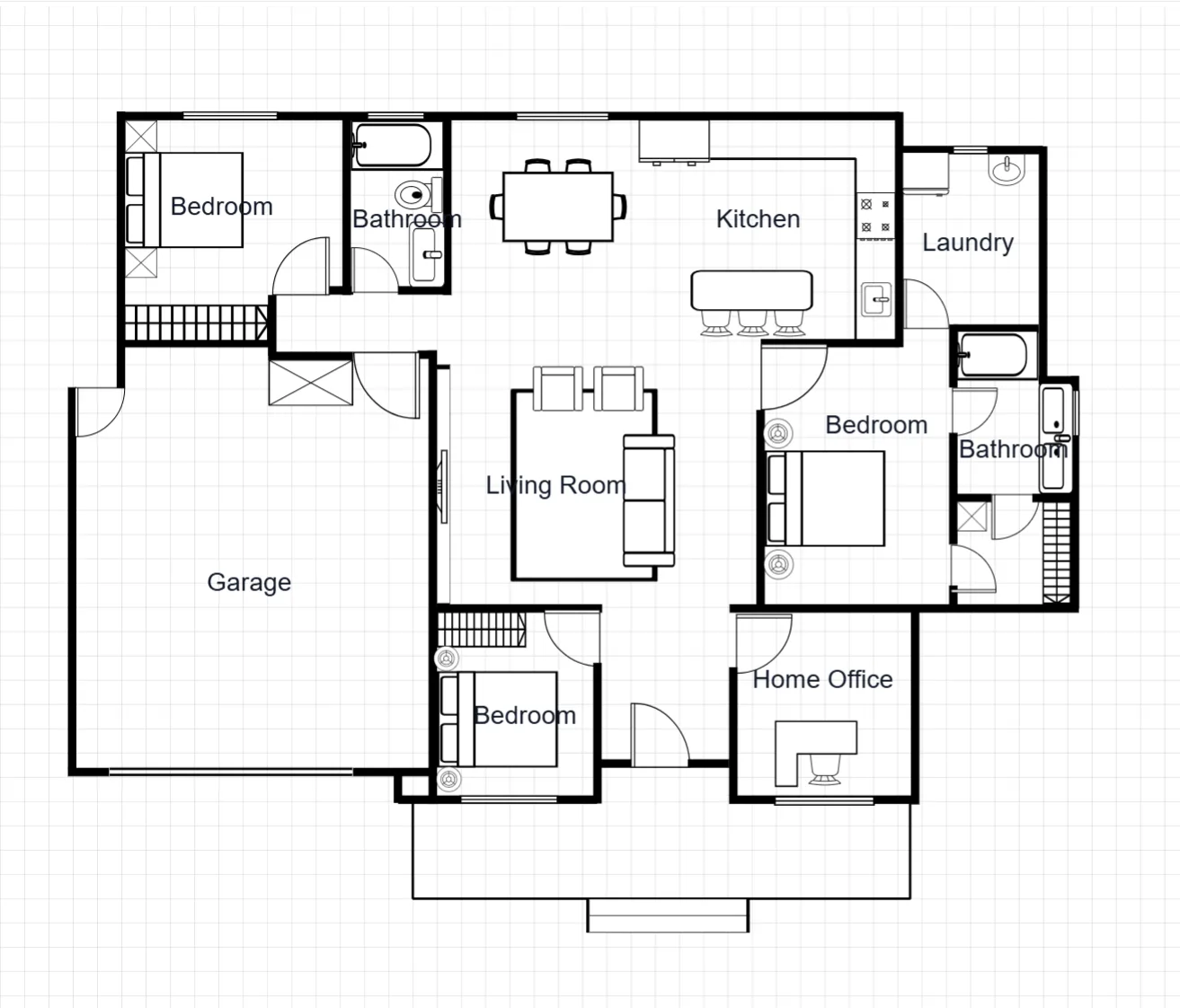 House floor plan template